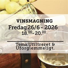 Vinsmagning fredag d. 26 Juni 2026 - slikforvoksne.dk